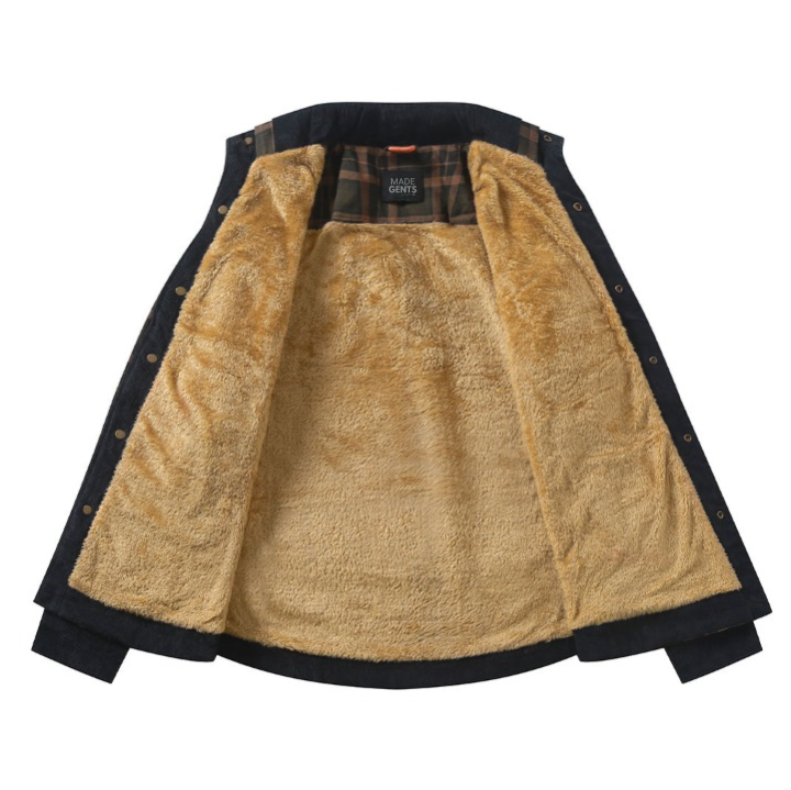 Herren Fleecejacke mit Teddyfutter für kalte Tage-Luzern Mode