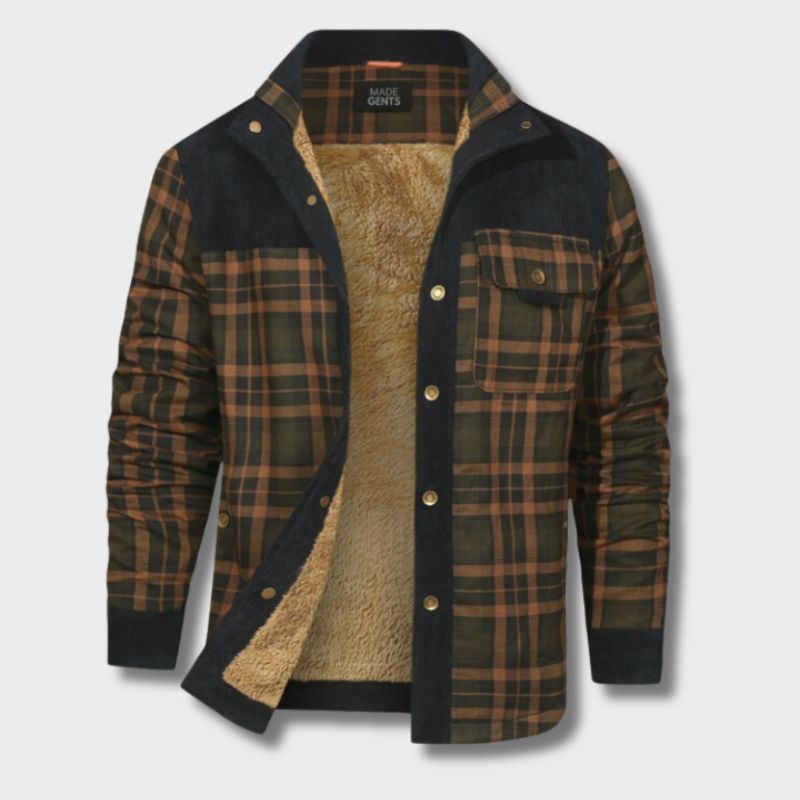 Herren Fleecejacke mit Teddyfutter für kalte Tage-Luzern Mode