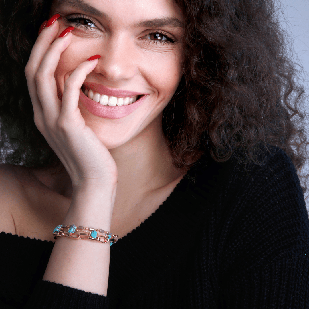 Geschichtetes Armband | Türkis | Opal | Gold | Stilvoll | Langlebig | Vielseitig-Luzern Mode