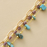 Geschichtetes Armband | Türkis | Opal | Gold | Stilvoll | Langlebig | Vielseitig-Luzern Mode