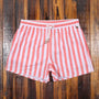 Herren Shorts Sommer | Gestreift bequem | Elastischer Bund | Lässig vielseitig-Rosa-S-Luzern Mode