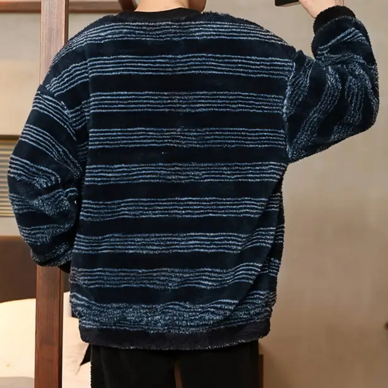 Herren Strickpullover mit Streifenmuster für Herbst/Winter-Luzern Mode