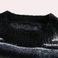 Herren Strickpullover mit Streifenmuster für Herbst/Winter-Luzern Mode