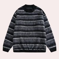 Herren Strickpullover mit Streifenmuster für Herbst/Winter-Luzern Mode