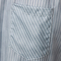 Gestreifte Damen Hose | Zierknöpfen | Hohe Taille | Lockere Schnitt-Luzern Mode
