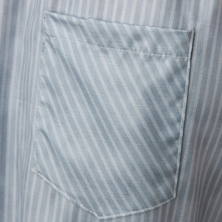 Gestreifte Damen Hose | Zierknöpfen | Hohe Taille | Lockere Schnitt-Luzern Mode
