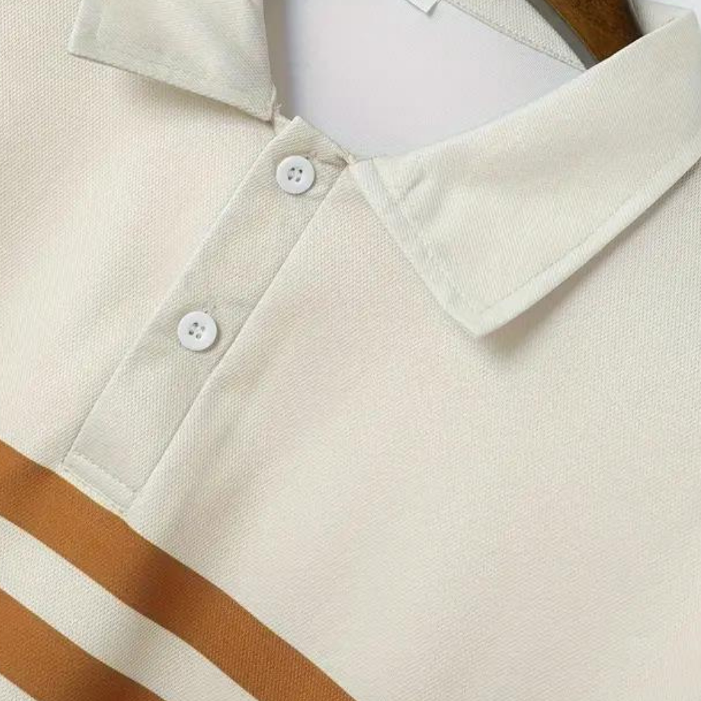 Gestreiftes Herren Poloshirt – Mauro