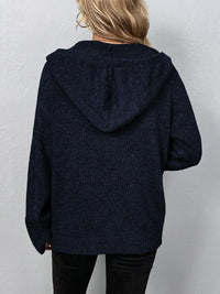 Damen Strickjacke mit Knöpfen - Bequemer Cardigan Look-Luzern Mode