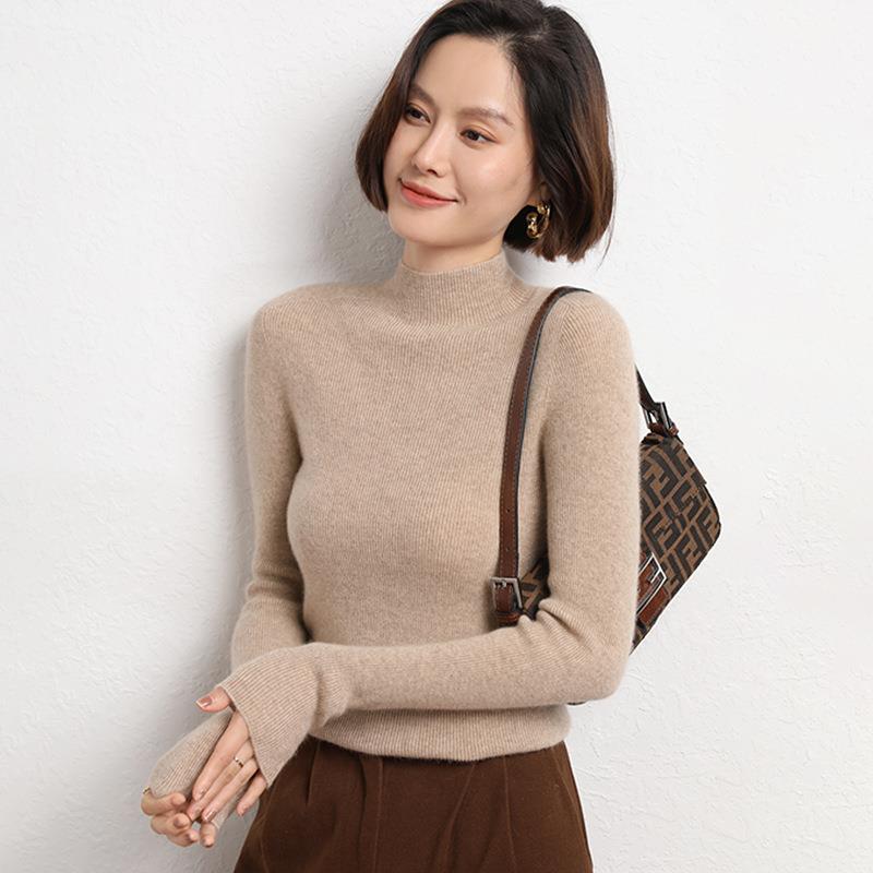 Damen Rollkragenpullover aus Kaschmir für Herbst/Winter-Luzern Mode