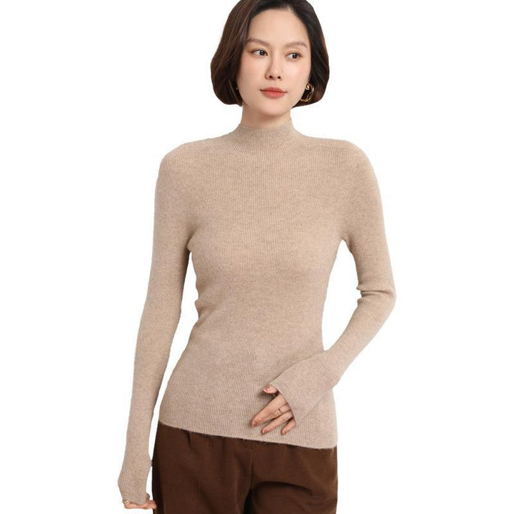 Damen Rollkragenpullover aus Kaschmir für Herbst/Winter-Luzern Mode