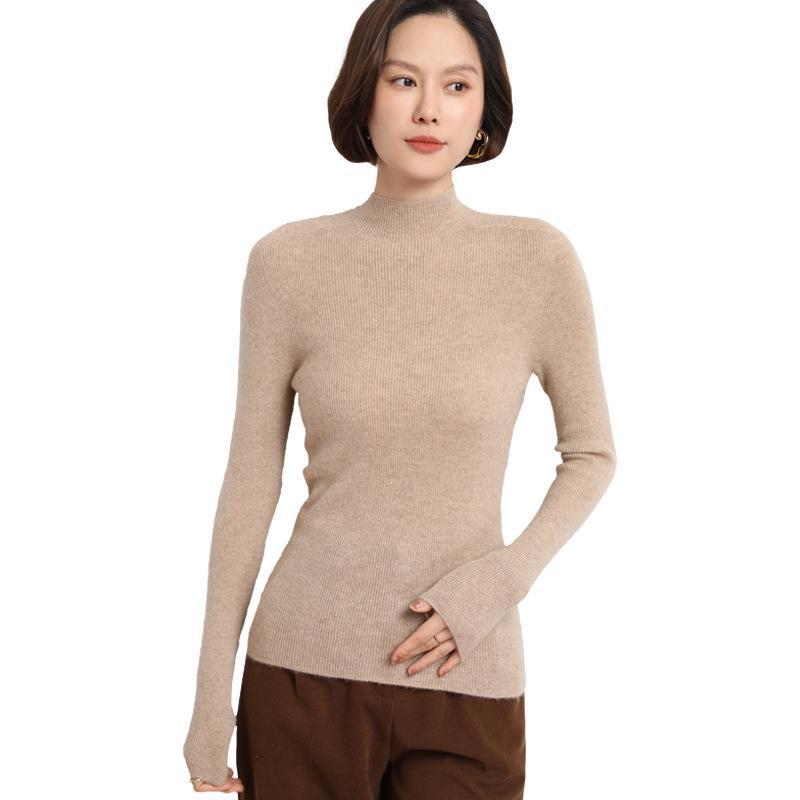 Damen Rollkragenpullover aus Kaschmir für Herbst/Winter-Luzern Mode