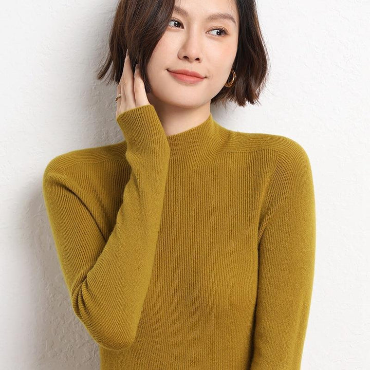 Damen Rollkragenpullover aus Kaschmir für Herbst/Winter-Luzern Mode