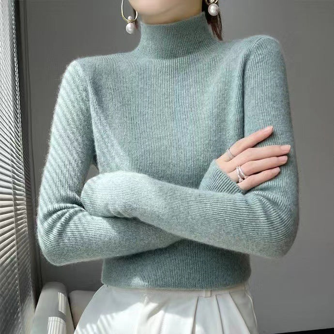 Damen Rollkragenpullover aus Kaschmir für Herbst/Winter-Luzern Mode