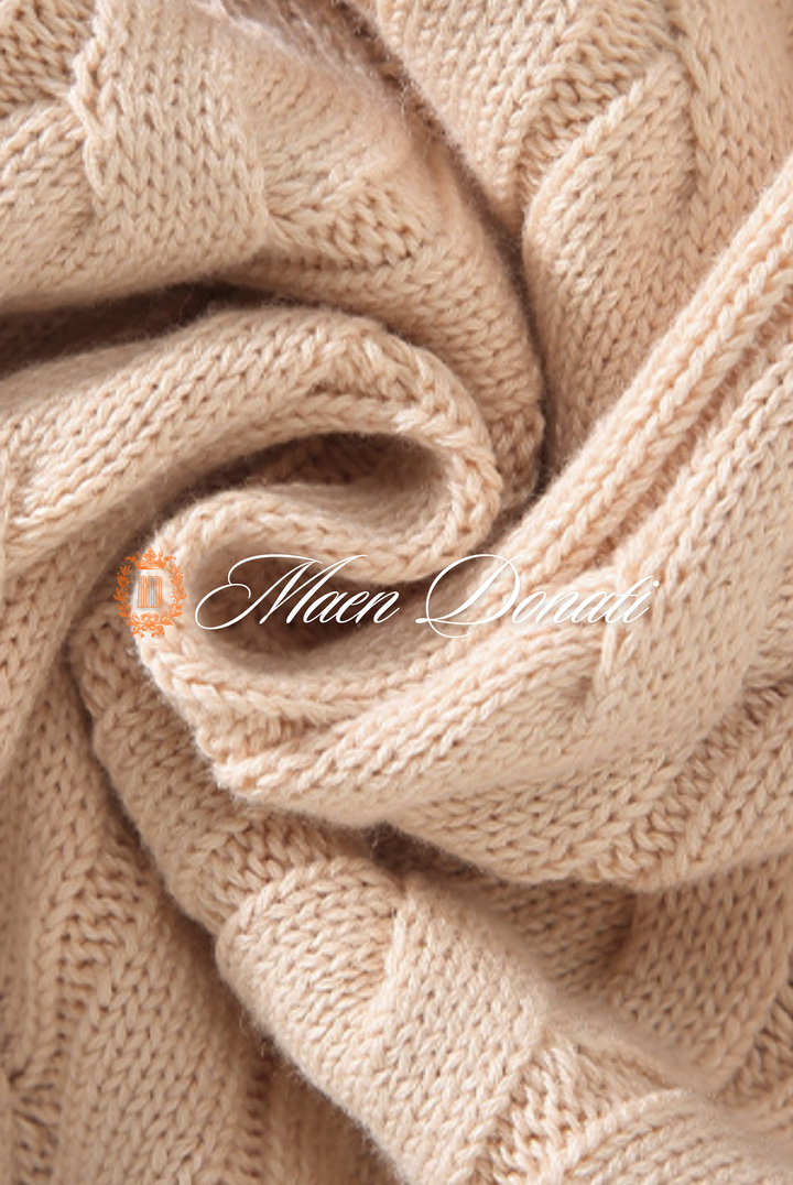 Strickpullover Damen - Weicher Zopfmuster Pullover kaufen-Luzern Mode