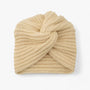 Damen Strickmütze Turban Stil - Wintermode Accessoire-Beige-Luzern Mode
