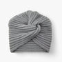 Damen Strickmütze Turban Stil - Wintermode Accessoire-Grau-Luzern Mode