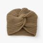 Damen Strickmütze Turban Stil - Wintermode Accessoire-Olivgrün-Luzern Mode