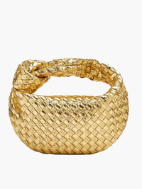 Gewebte Handtasche Damen - Modische Schultertasche kaufen-Gold-Luzern Mode