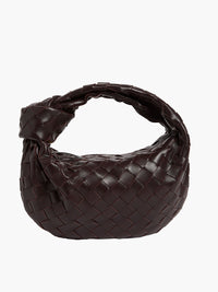 Gewebte Handtasche Damen - Modische Schultertasche kaufen-Kaffee-Luzern Mode
