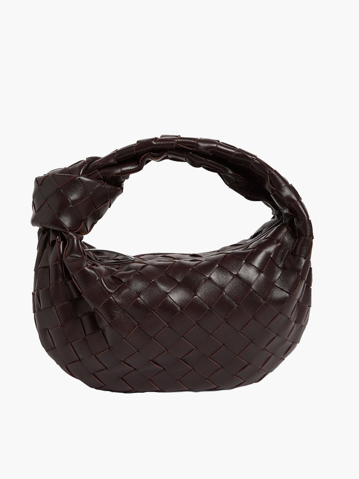 Gewebte Handtasche Damen - Modische Schultertasche kaufen-Kaffee-Luzern Mode