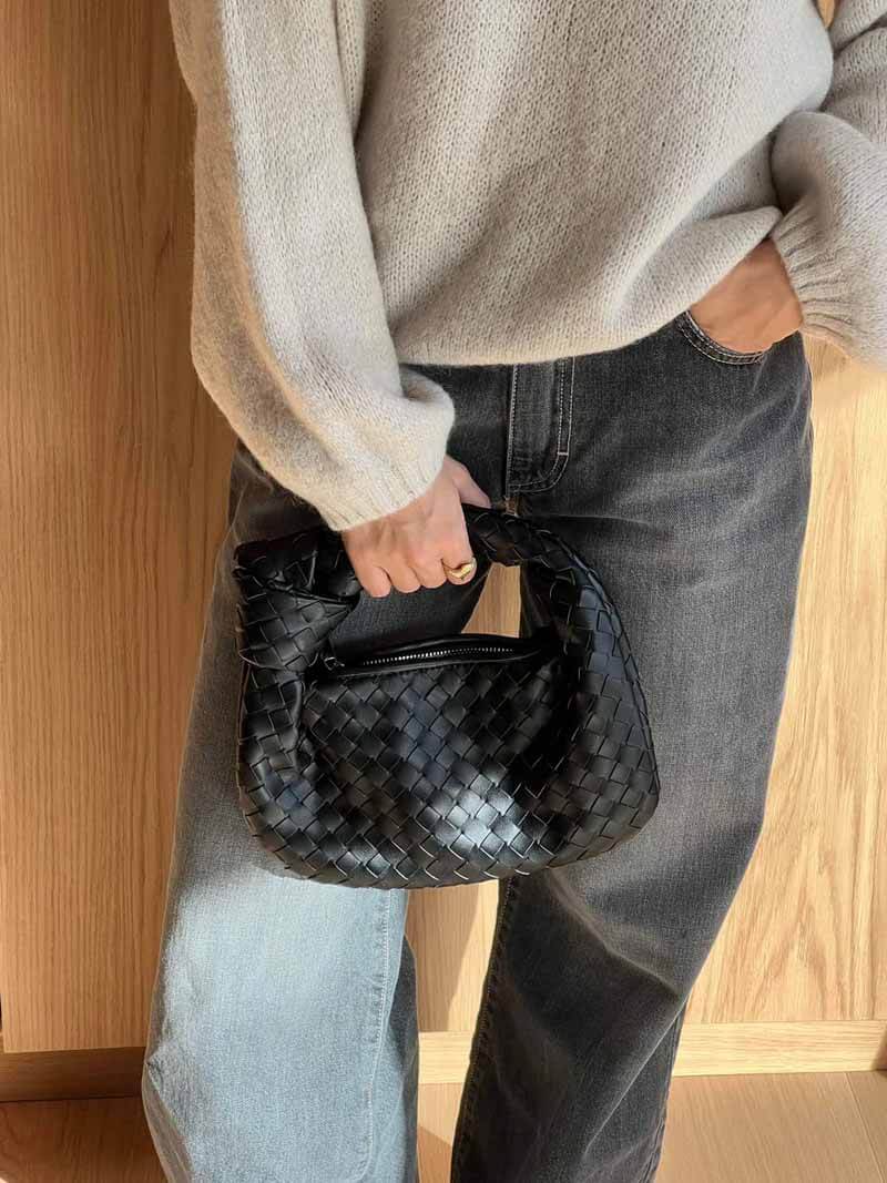 Gewebte Handtasche Damen - Modische Schultertasche kaufen-Luzern Mode