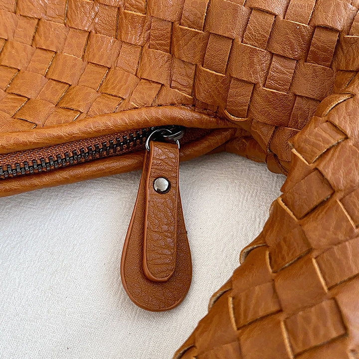 Gewebte Damenhandtasche aus Leder - Stilvolle Hobo Bag-Luzern Mode