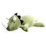 Gewichtetes Kuscheltier | Dino Niedlich Beruhigend Weich Langlebig Baumwolle-Grüner Triceratops-40cm（0.5kg）-Luzern Mode