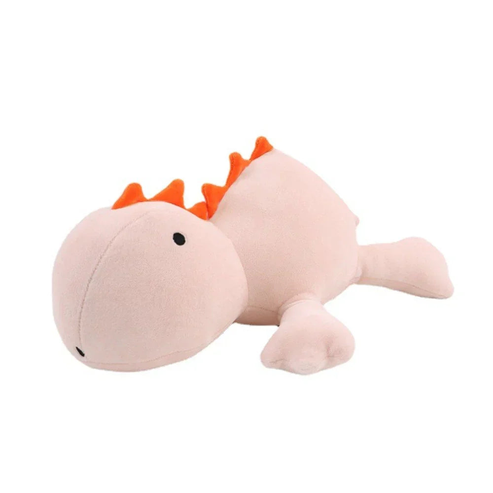 Gewichtetes Kuscheltier | Dino Niedlich Beruhigend Weich Langlebig Baumwolle-Hellrosa-40cm（0.5kg）-Luzern Mode