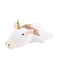 Gewichtetes Kuscheltier | Dino Niedlich Beruhigend Weich Langlebig Baumwolle-Weißes Einhorn-40cm（0.5kg）-Luzern Mode