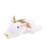 Gewichtetes Kuscheltier | Dino Niedlich Beruhigend Weich Langlebig Baumwolle-Weißes Einhorn-40cm（0.5kg）-Luzern Mode