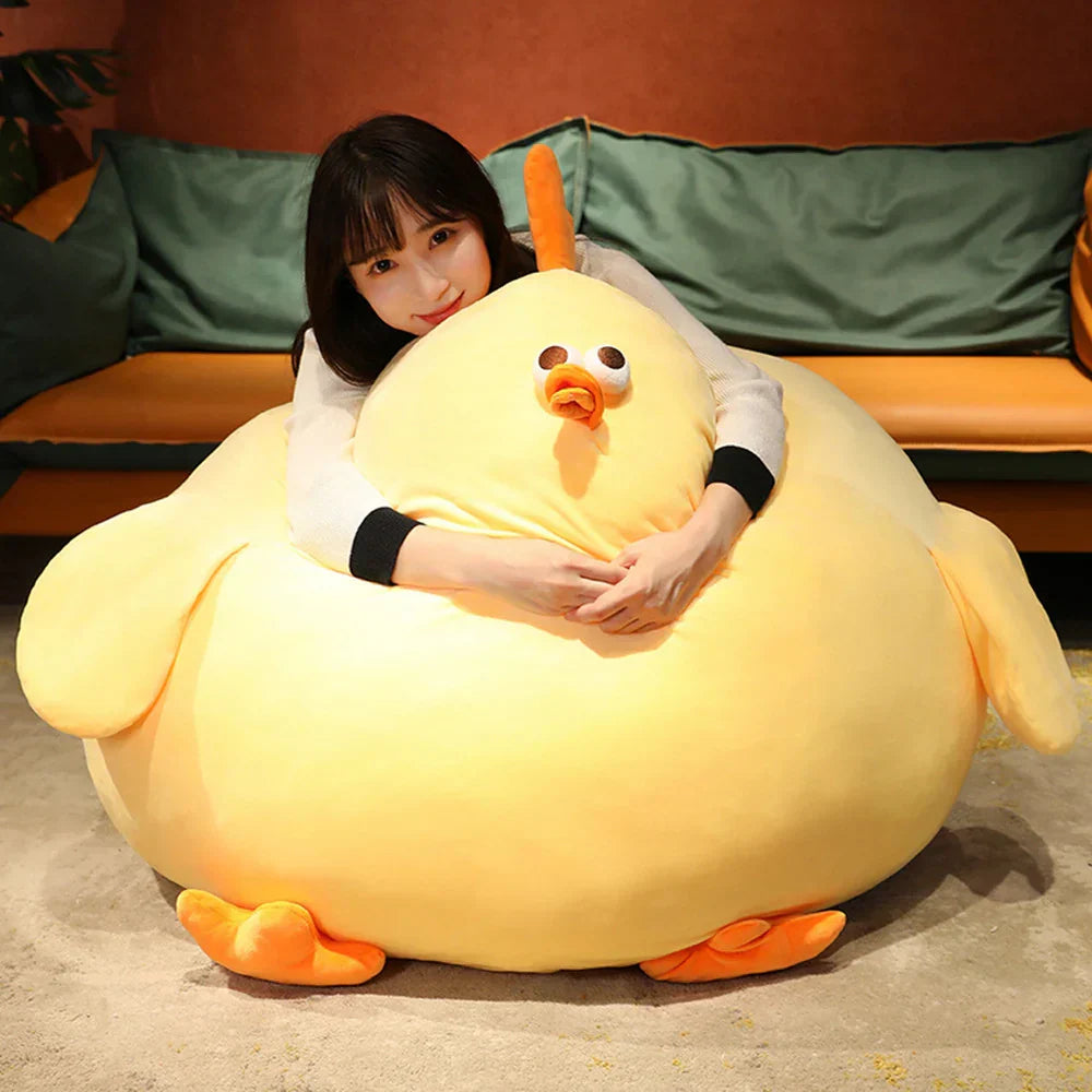 Gigantisches Kuschelhuhn | Weich Komfortabel Vielseitig Niedlich Gelb-Luzern Mode