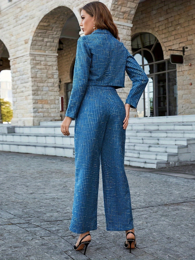 Eleganter Damen Hosenanzug für Büro und Business Meetings-Luzern Mode