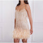 Cocktailkleid | Glamourös | Stilvoll | Komfortabel | Elegant | Pailletten | Kurz-Roségold-S-Luzern Mode