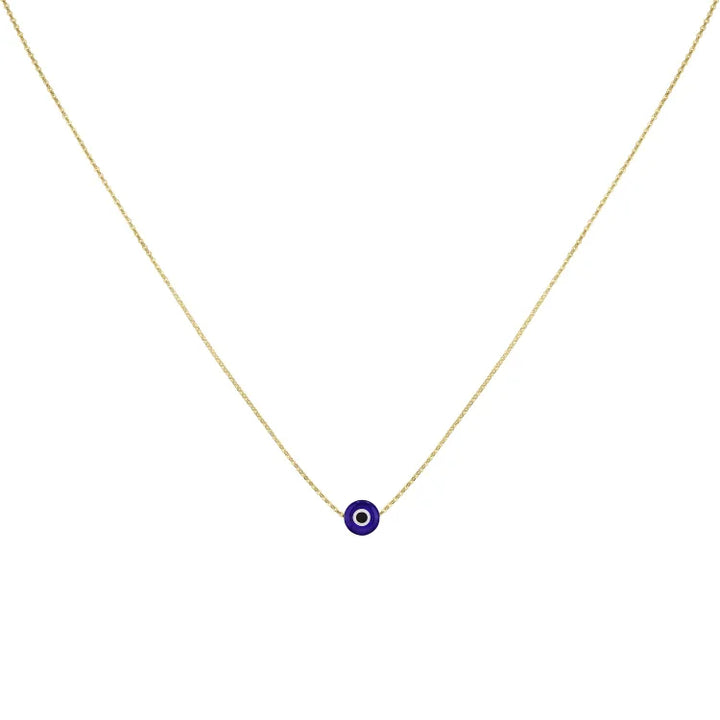 Silberkette | Böses Auge Anhänger Stilvoll Schützend Vielseitig-Dunkelblau-Gold-Luzern Mode