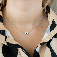 Silberkette | Böses Auge Anhänger Stilvoll Schützend Vielseitig-Luzern Mode