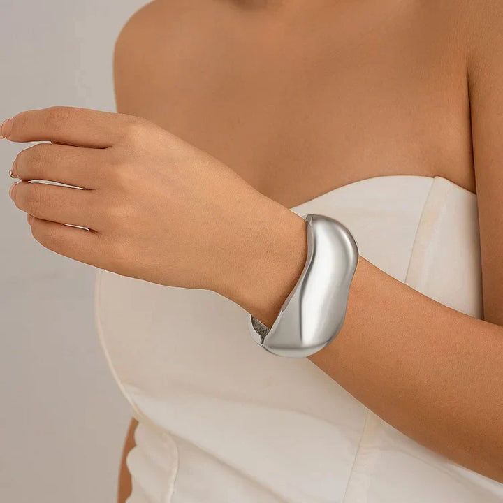 Damenarmband | Kreuz Gold Silber Stilvoll Langlebig Einzigartig Vielseitig-Silber-Luzern Mode