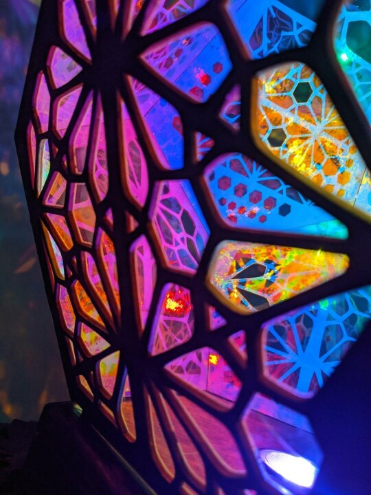 Tischlampe | Mehrfarbig Boho Stilvoll Stimmungsvoll Langlebig Glas-in-Block-Luzern Mode