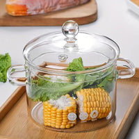 Glas-Kochtopf | Transparent Vielseitig Langlebig Geräumig Hitzebeständig-Luzern Mode