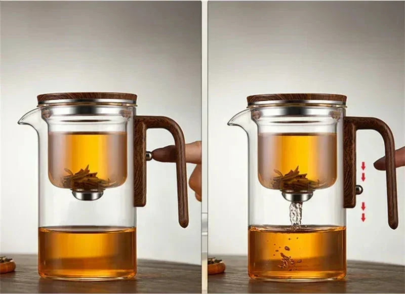 Glas-Teekanne | Filtration Transparent Vielseitig Stilvoll Einfach-Luzern Mode