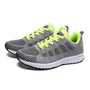 Damen Sneaker für Alltag und Sport - Bequeme Laufschuhe-Grau & Grün-35-Luzern Mode