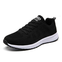 Damen Sneaker für Alltag und Sport - Bequeme Laufschuhe-Schwarz-35-Luzern Mode