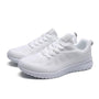 Damen Sneaker für Alltag und Sport - Bequeme Laufschuhe-Weiß-35-Luzern Mode