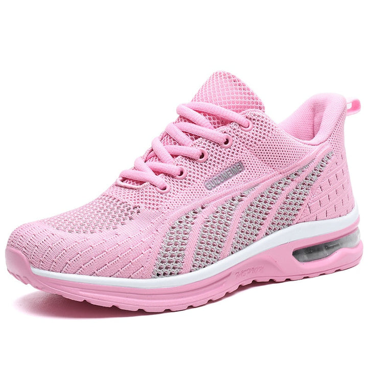 Damen Laufschuhe mit Luftpolster und Atmungsaktivem Mesh-Rosa-35-Luzern Mode