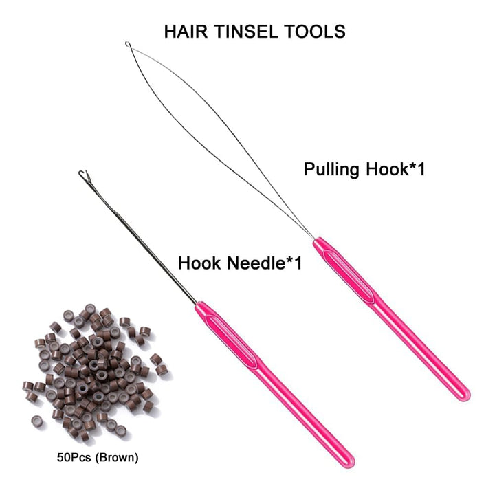Glitzernde Haarsträhnen Extensions - 1200+ Strähnen Set-Luzern Mode