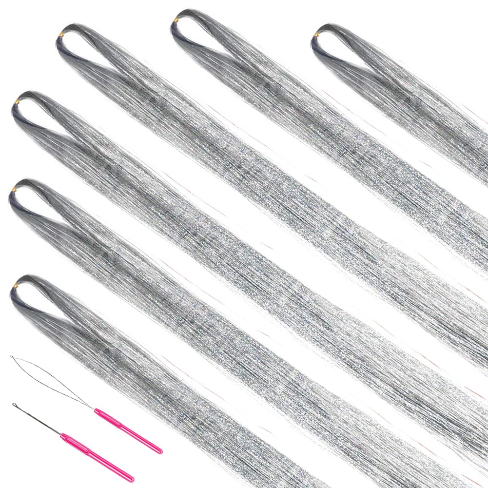 Glitzernde Haarsträhnen Extensions - 1200+ Strähnen Set-Luzern Mode