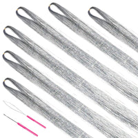 Glitzernde Haarsträhnen Extensions - 1200+ Strähnen Set-Luzern Mode