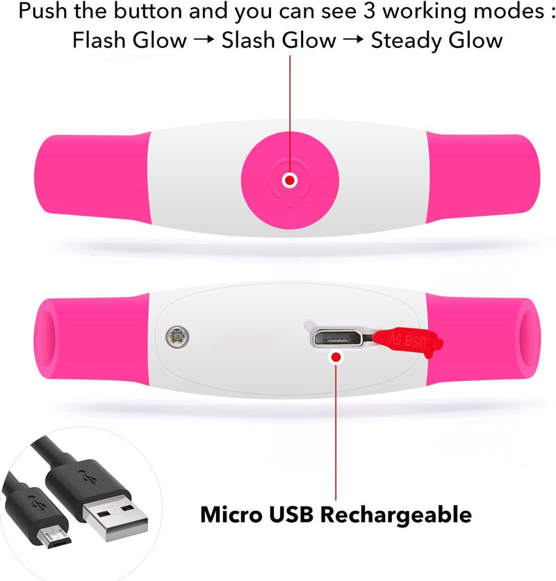 Hundehalsband | LED Sicher Sichtbar Wiederaufladbar USB Langlebig-Luzern Mode