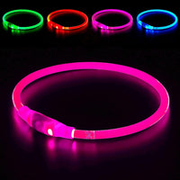 Hundehalsband | LED Sicher Sichtbar Wiederaufladbar USB Langlebig-Luzern Mode