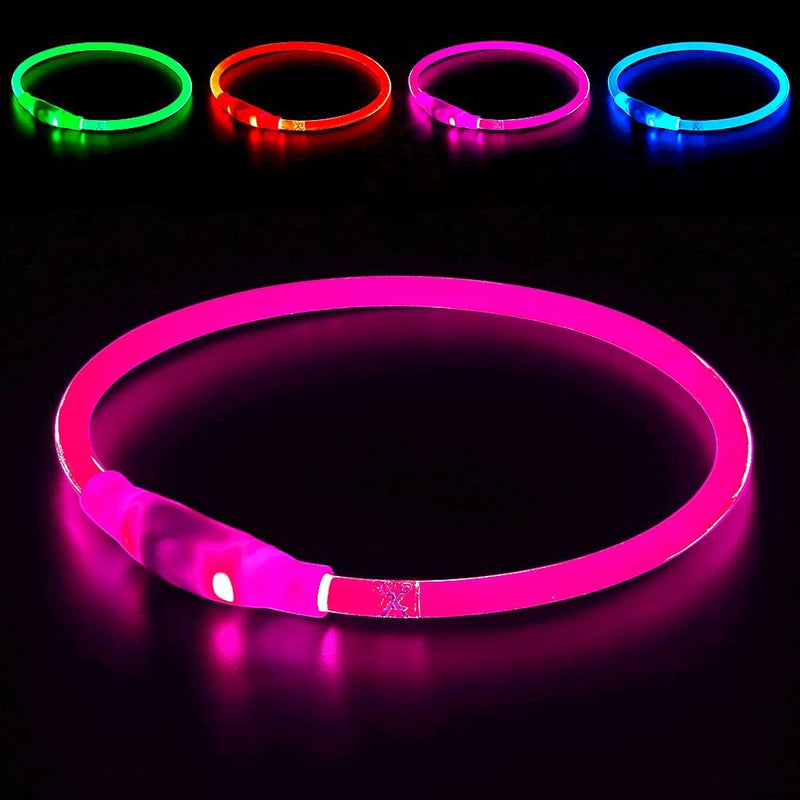 Hundehalsband | LED Sicher Sichtbar Wiederaufladbar USB Langlebig-Luzern Mode