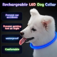 Hundehalsband | LED Sicher Sichtbar Wiederaufladbar USB Langlebig-Luzern Mode